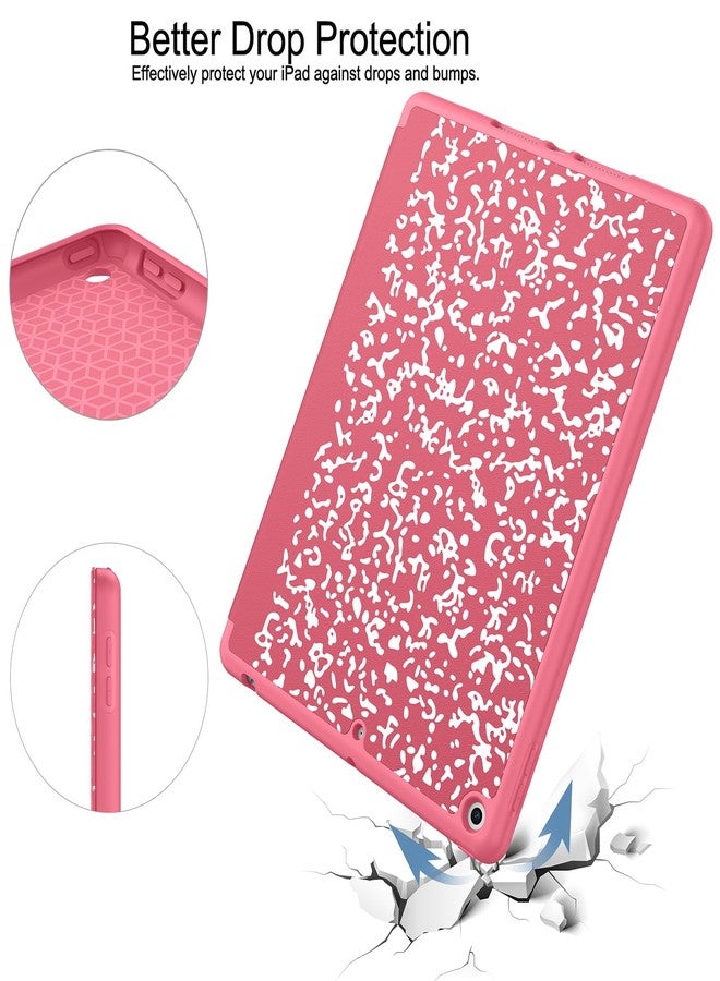 Soke Case for iPad 9th Generation 2021/8th Gen 2020/7th Gen 2019 with Pencil Holder - Premium Shockproof Case with Soft TPU Back Cover & Auto Sleep/Wake for iPad 10.2 Inch, Book Watermelon - Image 5